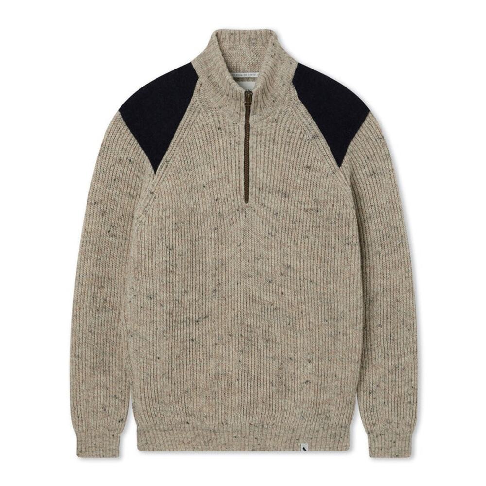 Peregrine Bexley Quarter Zip Jumper - Wool - Large
